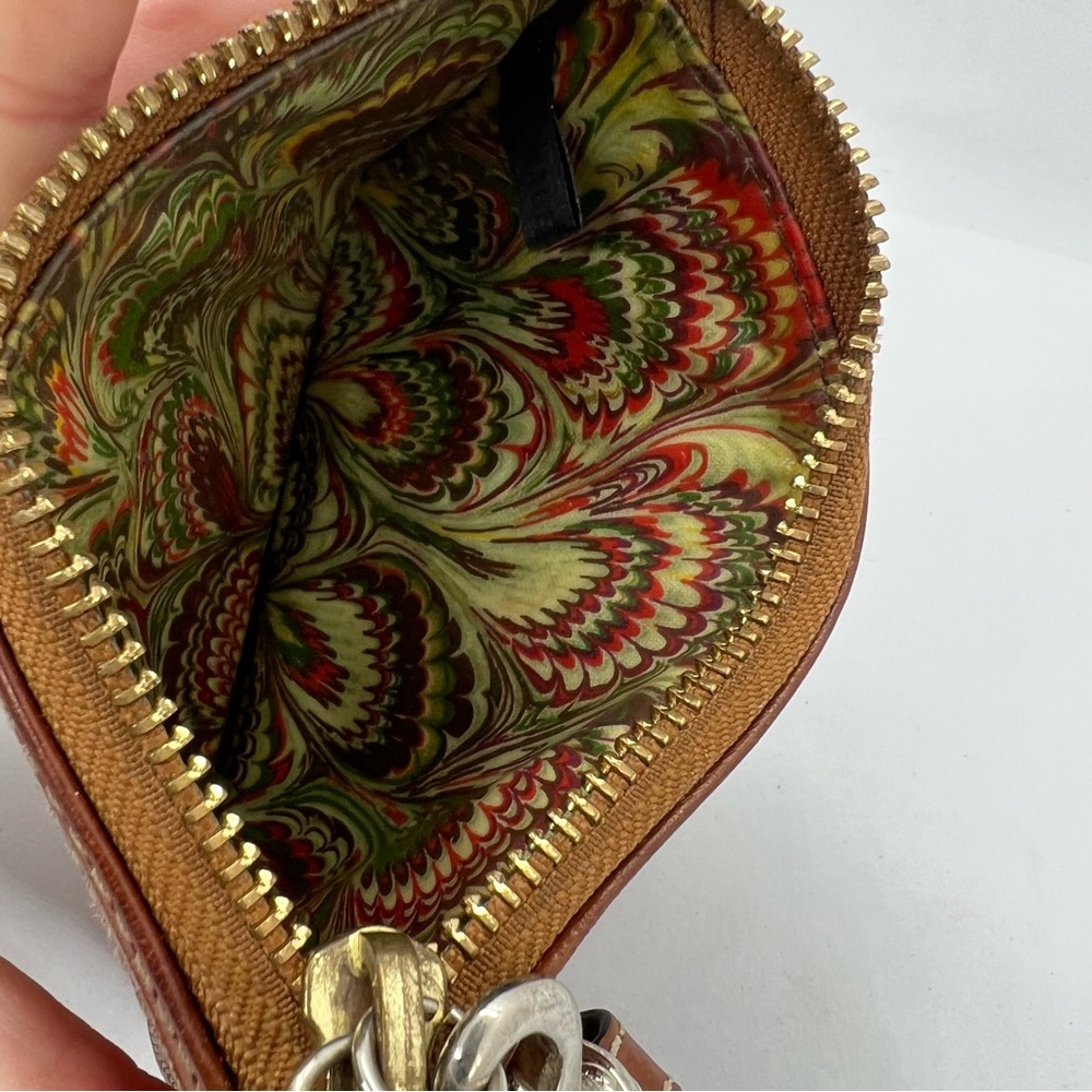 Dooney & Bourke Brown Leather Wristlet Zip Clutch Wallet | Classic Logo | EUC - Picture 8 of 11